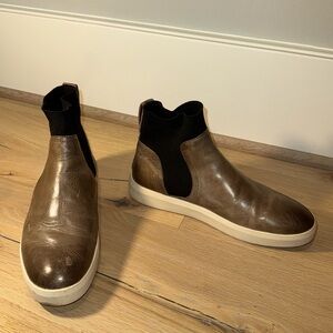 Frye, Brea Chelsea Womens Sneaker Boot High Top, Stone 8.5 M